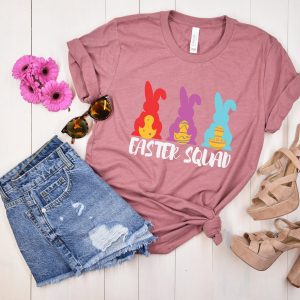 Cute Easter Squad Bunny Shirt Matching Family Outfit Gifts