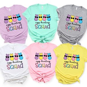 Egg Hunting Squad Easter Party Shirts 2022 For Kids Adults