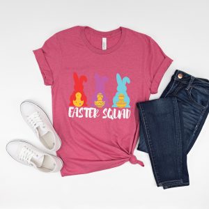 Cute Easter Squad Bunny Shirt Matching Family Outfit Gifts