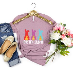 Cute Easter Squad Bunny Shirt Matching Family Outfit Gifts