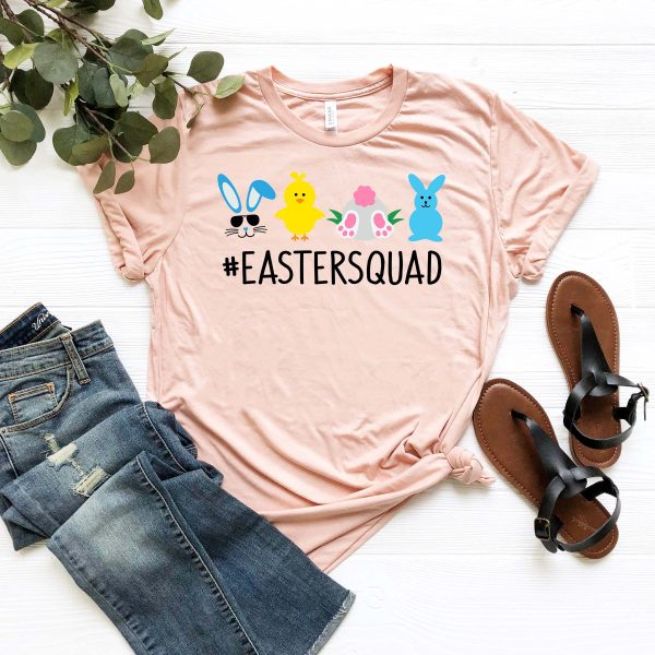 Easter Squad Cute Shirt Matching Family Outfit