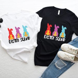 Cute Easter Squad Bunny Shirt Matching Family Outfit Gifts