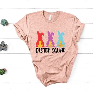 Cute Easter Squad Bunny Shirt Matching Family Outfit Gifts